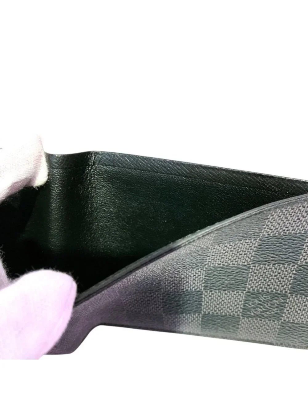Louis Vuitton Portefeuille Multiple Damier Graphite Billfold Canvas Wallet